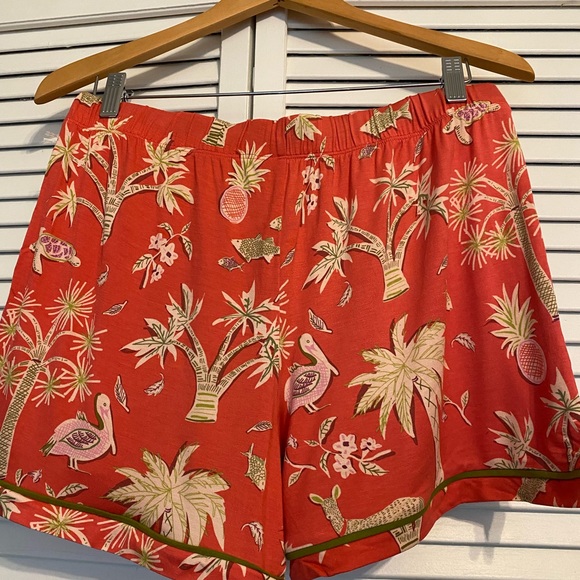 Spartina 449 Red Fauna Pajama Short NWT! - Picture 5 of 6